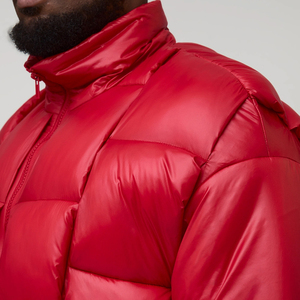 Wholesale bubble jacket premium puffer coat lightweight winter outerwear best quality custom logo fashion - Product Image 4