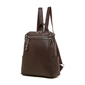 Women's Spring Waterproof Genuine Leather Vintage Softback Travel Backpack with Medium Capacity (10-25L) for Daily Use - Product Image 4