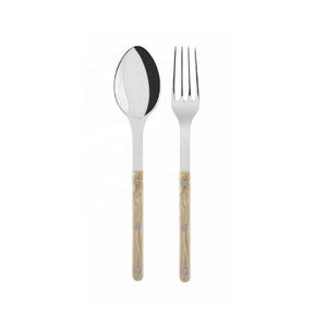 Juego de Cubiertos de Alta Calidad con Mango de Cuerno Tradicional, Acero Inoxidable con Pulido Espejo, Juego de Cubiertos para Cena, Disponible para Hogar, Hotel y Restaurante - Product Image 1