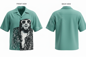 Chemises habillées décontractées pour hommes en flanelle personnalisée à imprimé graphique avec motif tournesol pour l'été - Product Image 5