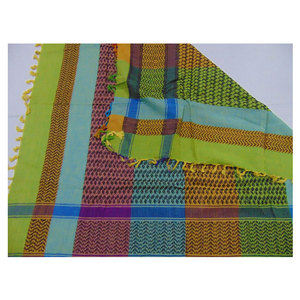 Écharpe en coton multicolore pour femme, écharpe Shemagh de qualité supérieure, écharpe tactique arabe du désert, châle doux et respirant, 48x48 pouces - Product Image 5