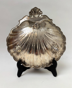 Heavy Duty Silver <b>bowl</b> tray With Sea shell L Shaped Preventing Tipping Over Ideal For Regular <b>Smokers</b> And Outdoor Settings - Product Image 6