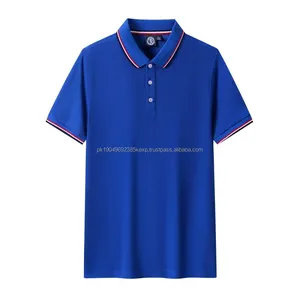 POLO de manga corta de 220g 100% poliéster Casual estampado de leopardo bordado decoración botón longitud camisetas de manga corta - Product Image 6