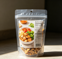 Sachet Doypack PE Personnalisé avec Impression Numérique Intégrale et Fermeture Zippée pour Emballage Alimentaire de Sushi, Structure Stratifiée de Qualité Alimentaire