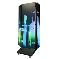 Écran d'affichage LED pliable triple P5, haute luminosité, signalisation numérique, promotion en plein air, place publique et publicité commerciale
