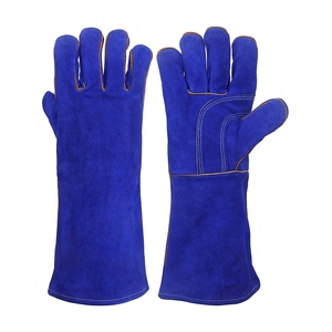 ถุงมือเชื่อมหนังวัวแท้เกรดพรีเมียม ดีไซน์ใหม่ ทนไฟ ทนทาน สำหรับงานอุตสาหกรรม ป้องกันการสั่นสะเทือน - Product Image 1