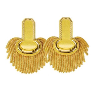 Konner <b>Armoire</b> Epauleted Uniform Shoulder Piece with Canvas Sew-On Fringe for Carnival - Product Image 6