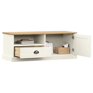 VIGO legno massello pino TV Stand 41.7 bianco "x 15.7" x 15.7 "TV Stand - Product Image 3