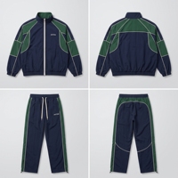 Ensemble de survêtement imperméable et coupe-vent écologique pour adultes, vierge, pour impression et broderie personnalisées, vente en gros