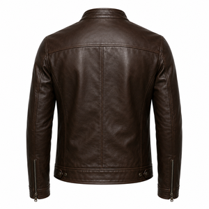 Veste en cuir véritable de qualité export, logo personnalisé, fabricant ODM, vente en gros, veste de moto pour homme, qualité supérieure, tendance - Product Image 2
