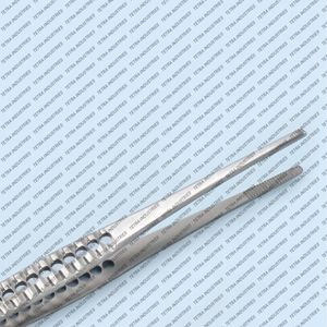 Pince à pansements à embout dentelé de 6 pouces (2 cm) en acier inoxydable allemand, pince chirurgicale médicale certifiée CE - Product Image 4