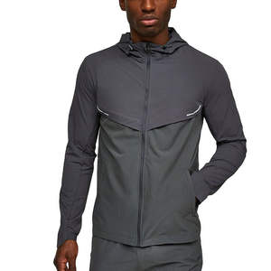 Veste coupe-vent imperméable pour homme, style nouveau, pour course à pied et entraînement, avec bande thermique personnalisée. - Product Image 6