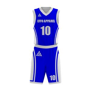 Custom Men's Basketball Uniform Sets Breathable Polyester Sports Jersey and Shorts in Sublimation or Embroidery for Team Use - Product Image 6