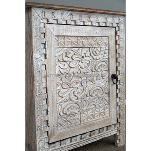 2025 meilleurs meubles de chambre à coucher modernes faits à la main indiens table de chevet en bois sculpté pour salle à manger hôtel entrée stockage utilisation pour - Product Image 4