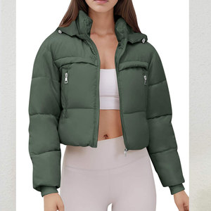 Chaqueta Acolchada de Invierno 2025 para Mujer, con Cierre, Estampado, Transpirable, Impermeable, Resistente al Viento, Talla Grande, Largo Regular - Product Image 1
