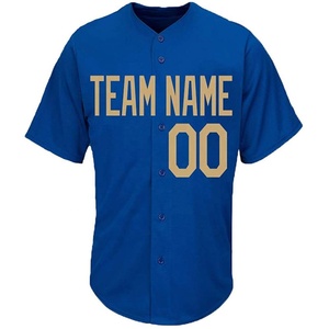 Camiseta de Béisbol Sublimada con Logotipo Personalizado, 100% Poliéster, Camiseta de Softbol Lisa, Camiseta de Béisbol con Botones - Product Image 1
