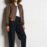 Veste bomber pour femme à manches longues avec fermeture éclair, respirante, décontractée, légère, fabrication directe d'usine