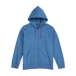 Sudadera con Capucha y Cremallera para Hombre, Premium, de Alta Calidad, con Logotipo Personalizado, Estilo Vintage, Lavado Ácido, Transpirable, Color Negro - Product Image 2