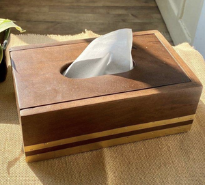 Luxury Cute Tissue Box Cover Bathroom Organizer Gift for Handmade Wooden Craft - Product Image 5