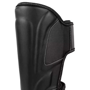 Protège-tibias de kickboxing OEM de haute qualité, en cuir de vachette véritable, pour entraînement professionnel MMA - Product Image 3