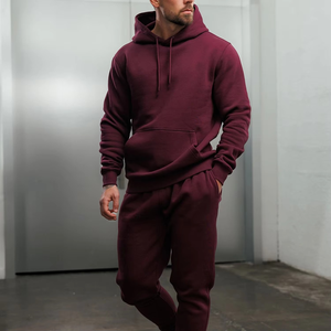 Sweat à capuche ample en molleton pour homme, style streetwear, en polyester/coton écologique, idéal pour la gym et l'automne - Product Image 1