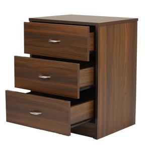 Table de chevet Nikaula en teck massif de haute qualité, couleur brun foncé, pour chambre à coucher, salon, etc. - Product Image 4