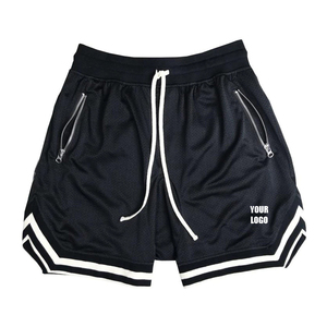 Shorts de sport pour homme en toile de coton 100% respirants et à séchage rapide, longueur genou, pour la musculation et la course à pied - Product Image 5