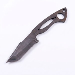 Lame vierge en acier à haute teneur en carbone, style Tanto, ergonomique, avec emmanchement pour les doigts, pour fabrication de couteaux DIY, composant direct usine pour fabricants de couteaux - Product Image 1