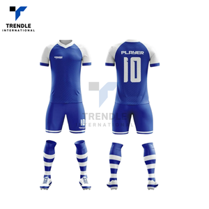 Conjunto de Uniforme de Fútbol Personalizable con Nombre de Equipo y Logotipo, Pantalones Cortos, Sólidos y a Rayas, de Secado Rápido, Transpirables, Anti-UV y Antibacterianos, 100% - Product Image 3
