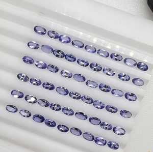 แทนซาไนต์ธรรมชาติทรงรีขนาด 5x3 มม. พลอยหลวมสีน้ำเงินอมม่วง แทนซาไนต์แท้สำหรับทำเครื่องประดับชั้นดีและแหวนสั่งทำ - Product Image 3