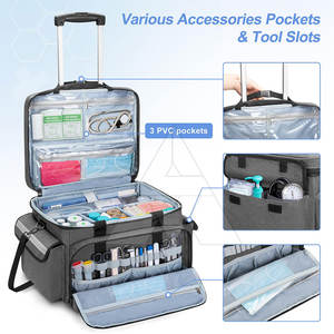 กระเป๋าใส่เครื่องมือแพทย์แบบล้อเลื่อนสำหรับใช้งานกลางแจ้งรุ่นใหม่ คุณภาพดีที่สุด สีและขนาดตามสั่ง - Product Image 2