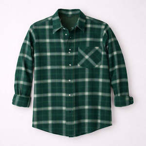 Fournisseur et exportateur en ligne de vêtements décontractés pour hommes, chemises en flanelle classiques à plis, chaudes pour l'hiver. - Product Image 1