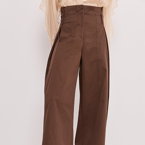 Pantalones Anchos Holgados para Mujer, Talla Grande, Cintura Alta, con Bolsillos, Pantalones Anchos de Pierna Ancha, Primavera Verano, Sólidos, Finos, Elegantes - Product Image 2