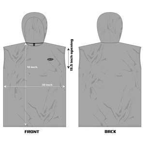 ผ้าขนหนูคลุมอาบน้ำแบบมีฮู้ดสำหรับผู้ใหญ่ ยี่ห้อเนสต้า สปอร์ตส์ ผลิตจากผ้าฝ้าย 100% สำหรับเล่นเซิร์ฟและชายหาด รับผลิตตามสั่งขายส่ง - Product Image 3