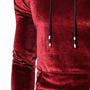 Sudaderas de Terciopelo Personalizadas con Bordado 3D, Antiarrugas, Transpirables, Ecológicas, de Alta Calidad, Venta al Por Mayor para Hombre - Product Image 5