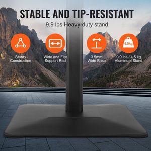 Espositore per Insegne da Terra Resistente 11 x 17 Pollici, Supporto per Insegne Verticale e Orizzontale Regolabile, Stand per Banner - Product Image 4