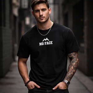 เสื้อยืดสตรีทแวร์ลายกราฟิกผู้ชาย ทรงโอเวอร์ไซส์ ผ้าฝ้าย แฟชั่นแนวเมือง พิมพ์ลายด้านหลัง รับสกรีนโลโก้ - Product Image 3