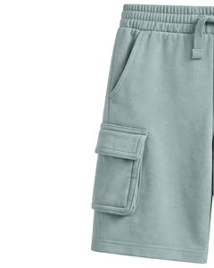 Seafoam Green Mens Cargo Shorts Elastic Waist Drawstring Streetwear Cargo Shorts With Side Pockets Casual Summer Shorts Custom - Product Image 3