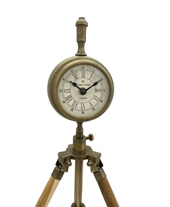 Horloge de sol vintage en laiton, style antique, design Art Déco, mouvement mécanique, fonctionne à piles, affichage silencieux des aiguilles, luxe - Product Image 3