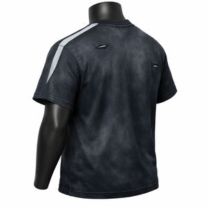 Camiseta Vintage con Lavado Ácido y Efecto Desgastado, Corte Holgado, Tela Suave, Estilo Urbano, OEM - Product Image 3