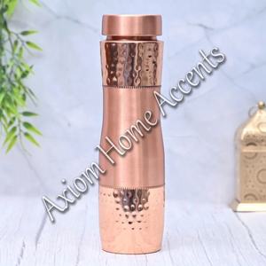 Durable Copper Water Bottle With Leak-Proof Cap and Ayurvedic Properties for Healthy Hydration <b>Gym</b> Bottle by Axiom Home Accents - Product Image 2