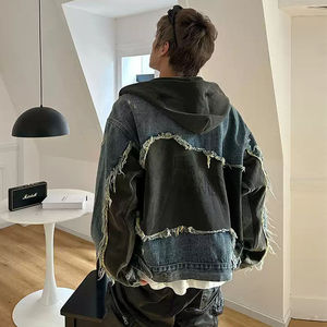 Men Denim <b>Jean</b> Jacket Casual Outwear Fall Jacket Button up Coat Oversize Washed Denim Jacket for Men - Product Image 3
