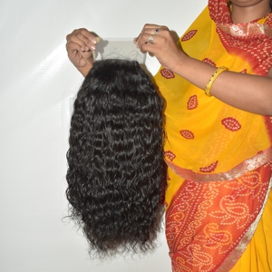 Perruque en cheveux humains Remy indiens 7x7, dentelle transparente, pré-épilée, ligne de cheveux naturelle, facile à porter pour les débutants - Product Image 5