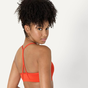 Seamless Sports Bra Women Medium Support Removable <b>Padding</b> Racerback Breathable Nylon Spandex Yoga Gym Fitness <b>Running</b> - Product Image 2