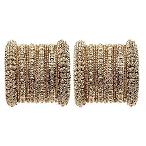 24K Gold Plated Brass Alloy Cuff <b>Bracelet</b> Emerald Cut <b>Crystal</b> Rhinestone Flower Pattern Women's Jewelry Claw Setting Third Party - Product Image 1