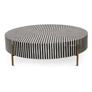 Mesa con Incrustaciones de Hueso de ILAHI, Diseño Moderno con Detalles de Ágata, Almacenamiento Portátil, Muebles para el Hogar - Product Image 2