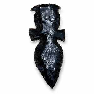 Couteau artisanal en obsidienne noire de 3 pouces – Lame en verre volcanique naturel, style tribal, objet décoratif - Product Image 6