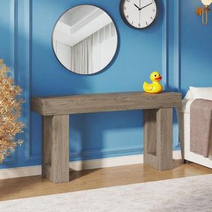 Tavolo Console Rettangolare in Legno, Lungo Tavolo da Divano per Posizionare Dietro il Divano - Product Image 5