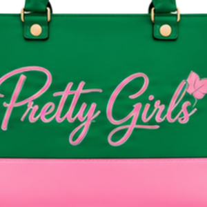 Sac fourre-tout rose et vert pour femme, motif feuille de lierre, sac à bandoulière tendance, sac à double poignée pour le shopping - Product Image 5