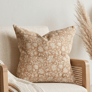 Housse de coussin en coton imprimé à la main motif floral 16x16, douce et de qualité supérieure, pour la décoration intérieure, pliable, pour canapé et chaise - Product Image 6